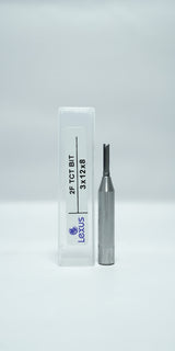 2F TCT STRAIGHT BIT (TUNGSTEN CARBIDE TIP)