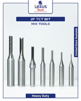 2F TCT STRAIGHT BIT (TUNGSTEN CARBIDE TIP)