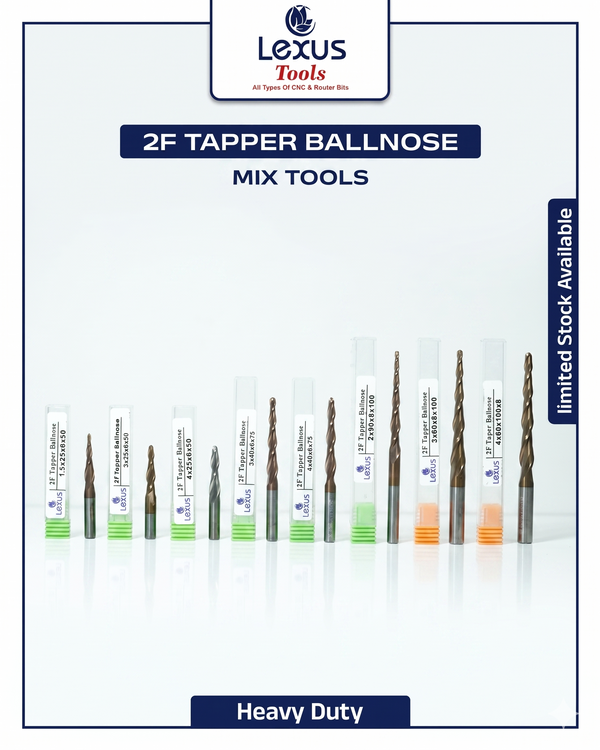 2F TAPER BALLNOSE (CARBIDE)